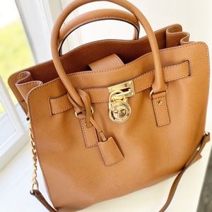 Michael Kors Large Hamilton Satchel Bag